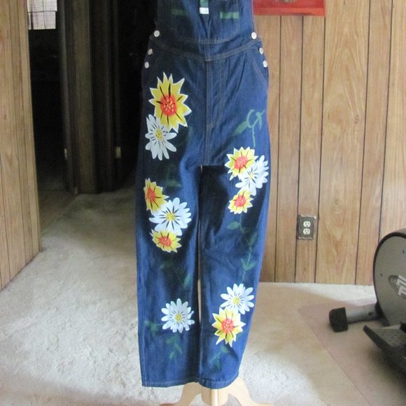 LADIES SUNFLOWER OVER ALLS BRAND NEW COTTON/POLYES - Picture 7 of 14